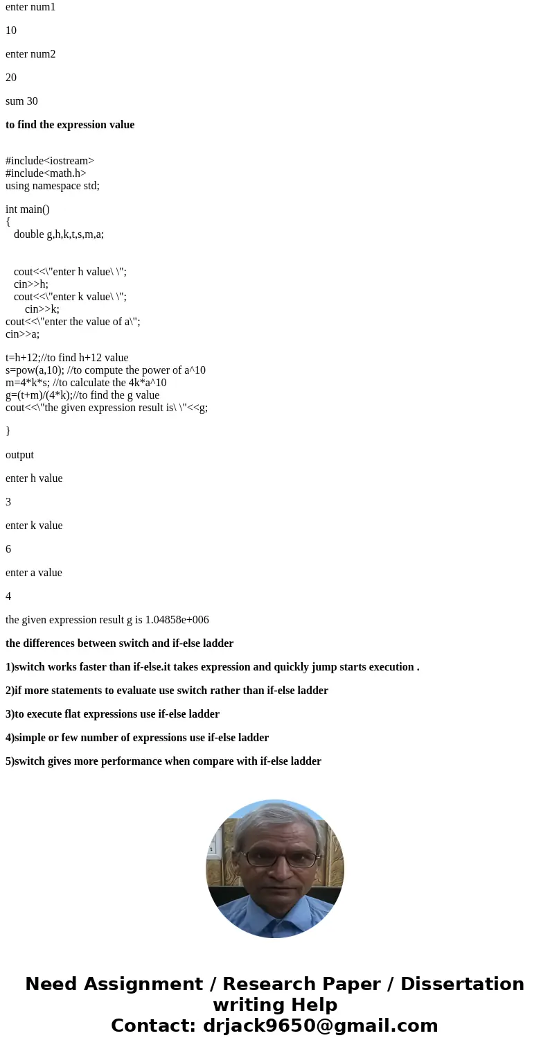  The switch statement is designed to solve what kind of problem? Can if-else if statement be used to solve the same problem? Write a C^++ statement for the foll