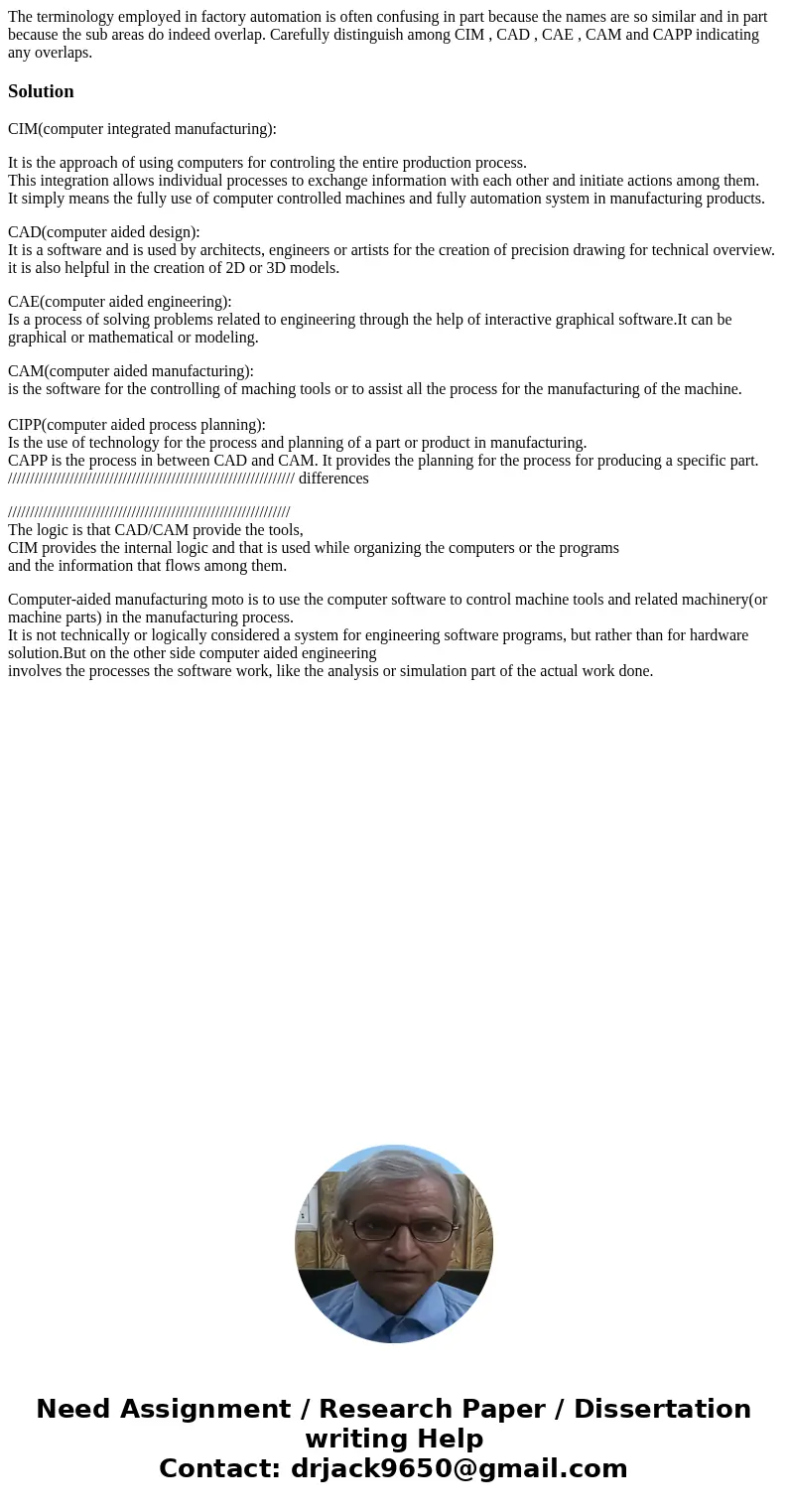 The terminology employed in factory automation is often confusing in part because the names are so similar and in part because the sub areas do indeed overlap. 