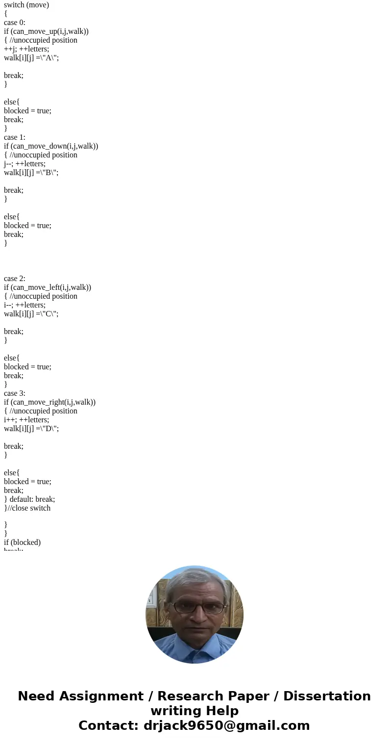Write a C++ program which generates and displays a random walk across a grid. A 2-dimensional array of characters will be used for this grid. The cells visited  Write a C++ program which generates and displays a random walk across a grid. A 2-dimensional array of characters will be used for this grid. The cells visited