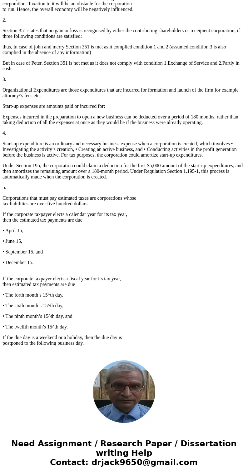 1) Debate the following proposition:All coroporate formation transactions should be taxable event. 2) John and Mary each exchange property worth 50,000 for 100  1) Debate the following proposition:All coroporate formation transactions should be taxable event. 2) John and Mary each exchange property worth 50,000 for 100