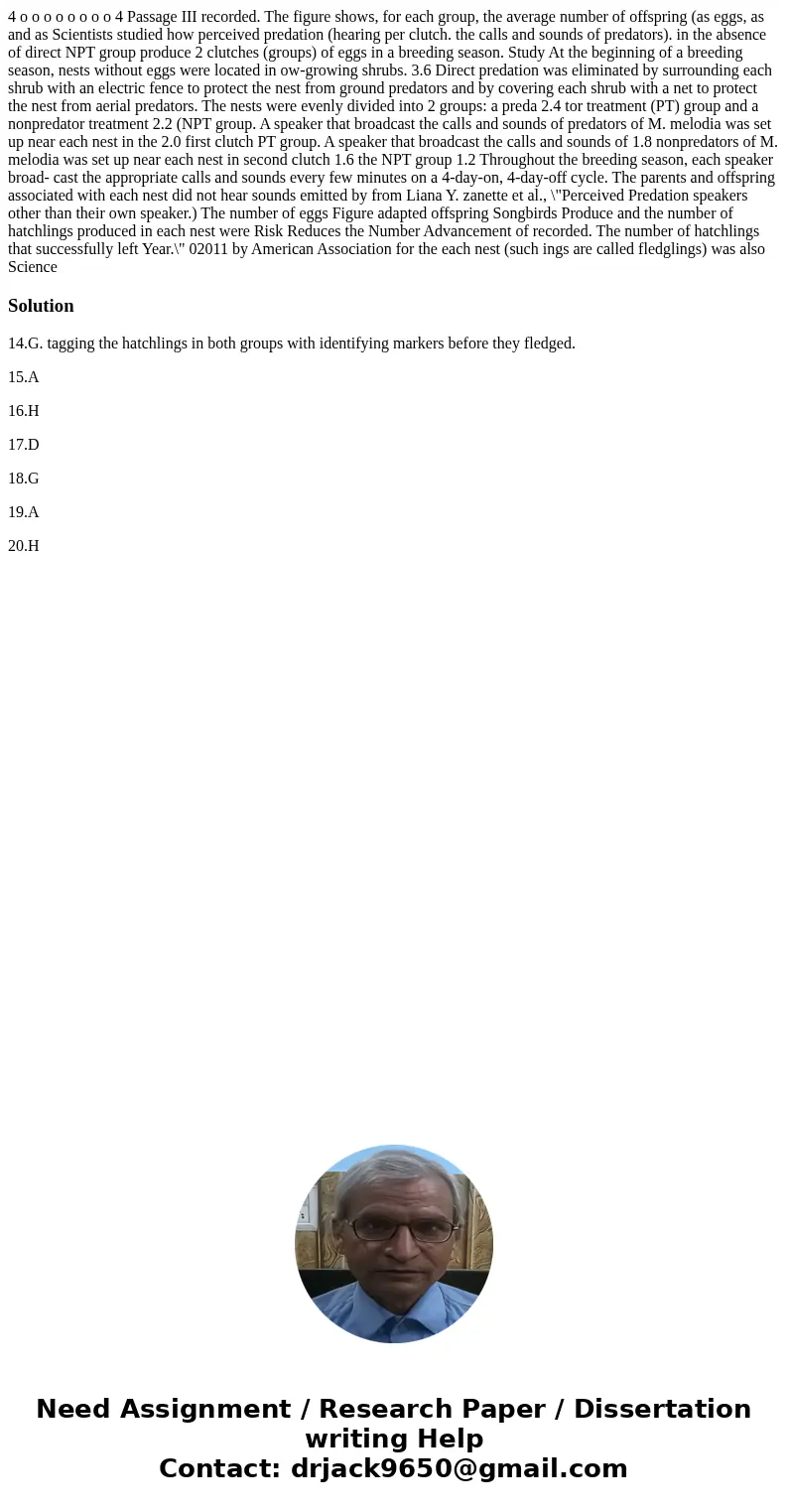 4 o o o o o o o o 4 Passage III recorded. The figure shows, for each group, the average number of offspring (as eggs, as and as Scientists studied how perceive  4 o o o o o o o o 4 Passage III recorded. The figure shows, for each group, the average number of offspring (as eggs, as and as Scientists studied how perceive