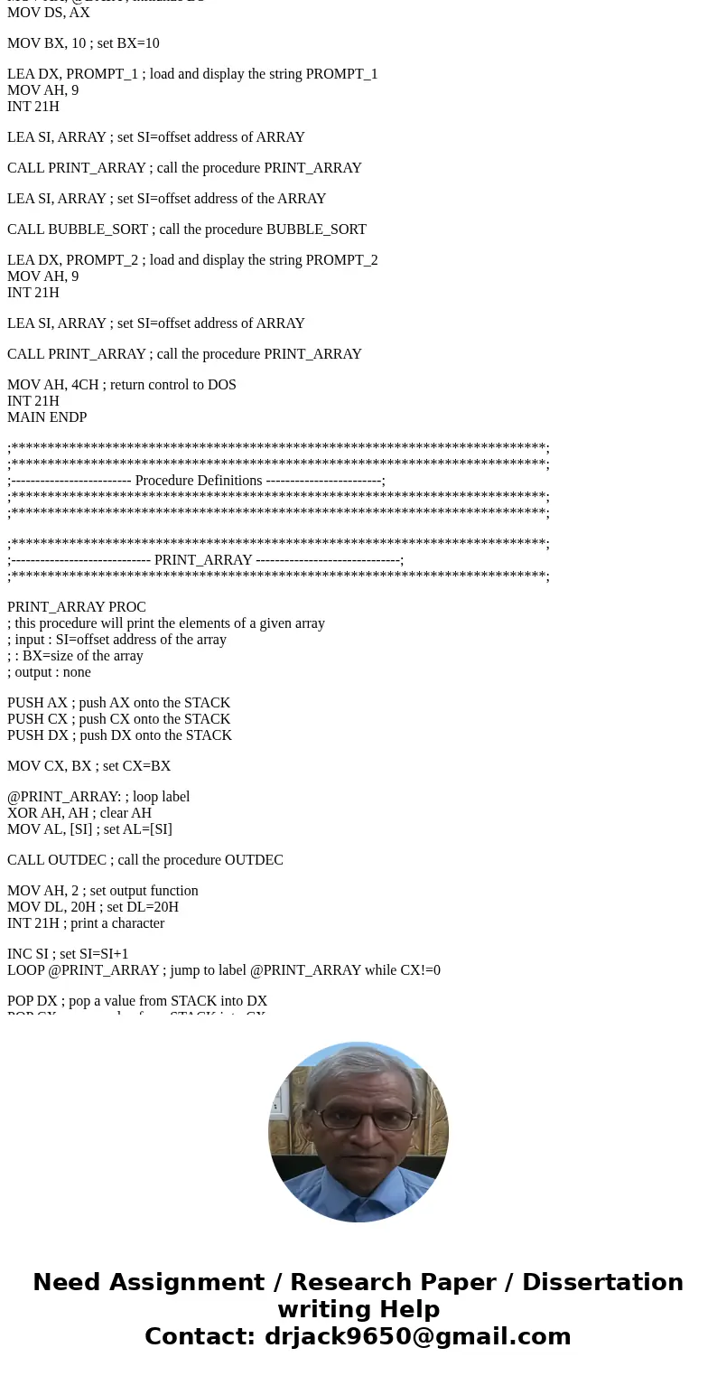 Bubble Sort ({assembly language}) To complete the MIPS (assemble code) code, you essentially must translate the two nested for loops and if statement above from Bubble Sort ({assembly language}) To complete the MIPS (assemble code) code, you essentially must translate the two nested for loops and if statement above from