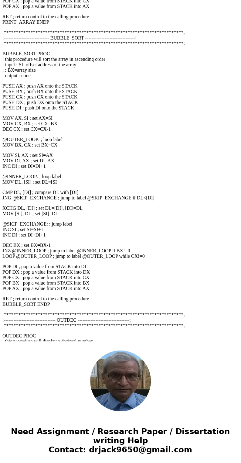 Bubble Sort ({assembly language}) To complete the MIPS (assemble code) code, you essentially must translate the two nested for loops and if statement above from Bubble Sort ({assembly language}) To complete the MIPS (assemble code) code, you essentially must translate the two nested for loops and if statement above from