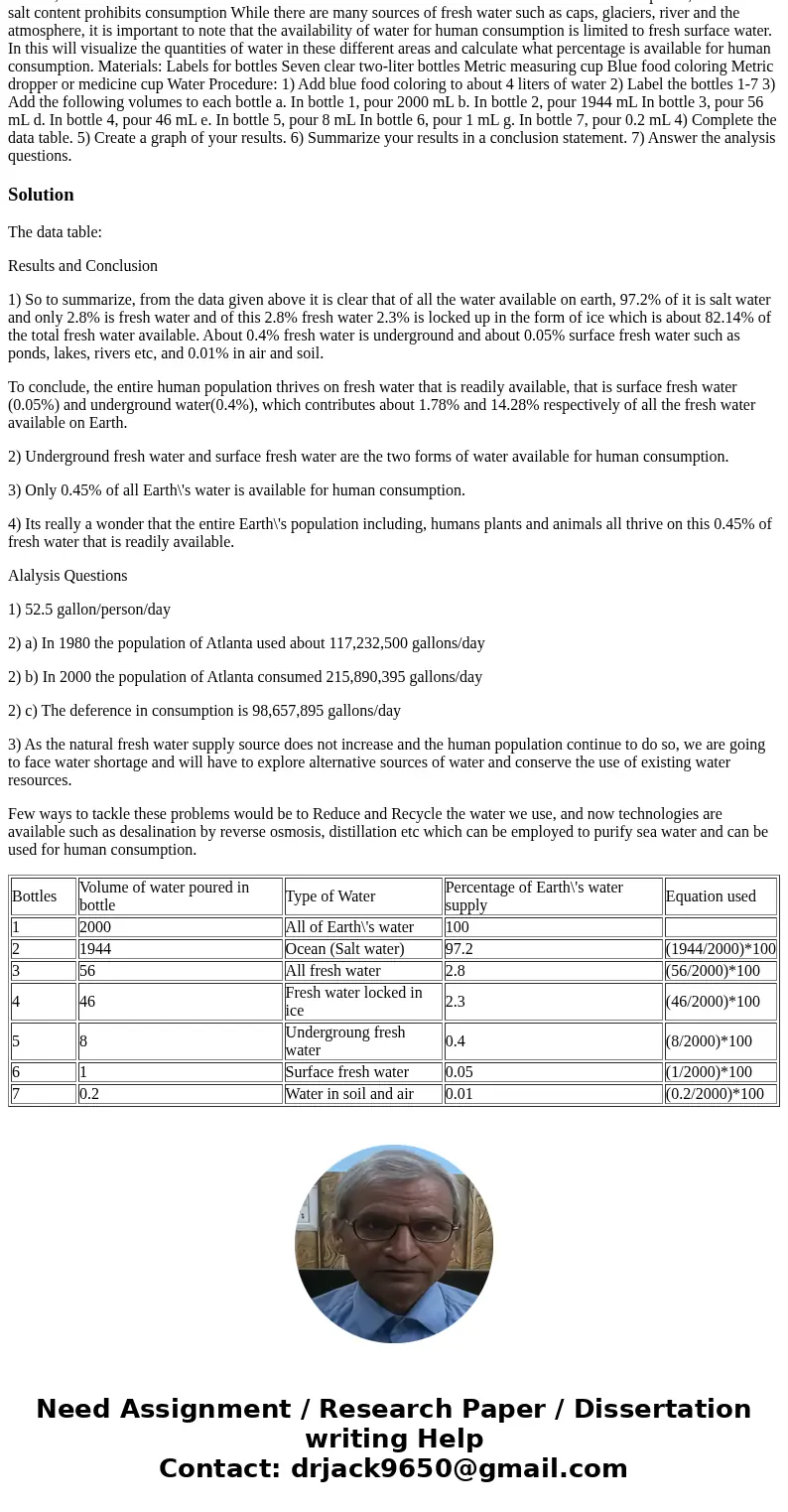  Earth\'s Waters Lab watersoftheea This lab adapted fro ht ps//www.sea edulacader Purpose(s) of Lab: As you have learned, 71% the Earth is covered with water. T