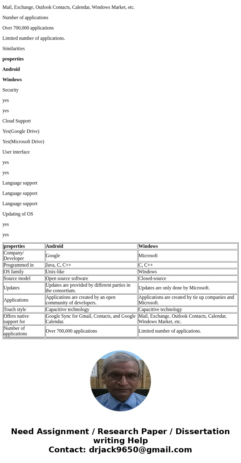 Explain the similarities and differences between two different mobile phone operating systems.SolutionMobile Operating System What is operating system…? An oper Explain the similarities and differences between two different mobile phone operating systems.SolutionMobile Operating System What is operating system…? An oper