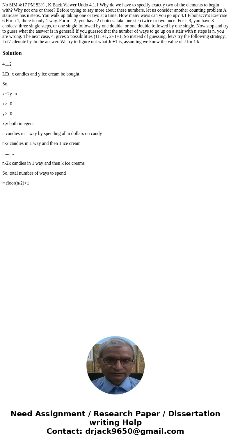  No SIM 4:17 PM 53% , K Back Viewer Undo 4.1.1 Why do we have to specify exactly two of the elements to begin with? Why not one or three? Before trying to say m