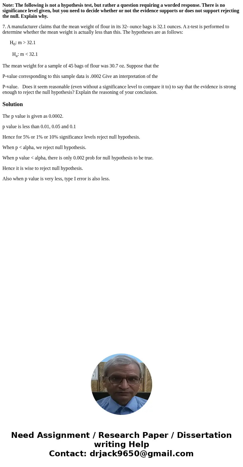 Note: The following is not a hypothesis test, but rather a question requiring a worded response. There is no significance level given, but you need to decide wh Note: The following is not a hypothesis test, but rather a question requiring a worded response. There is no significance level given, but you need to decide wh