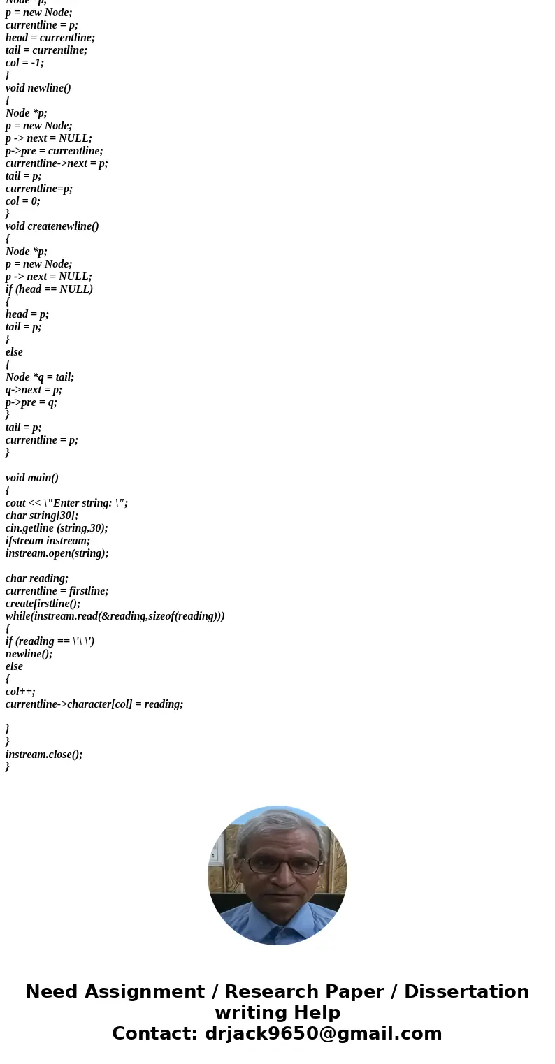 please help!! C++ Program D@t@ Structur3ss class please comment code! Create all!! Code Using Doubly Linked List In this project, you should write a simple line please help!! C++ Program D@t@ Structur3ss class please comment code! Create all!! Code Using Doubly Linked List In this project, you should write a simple line