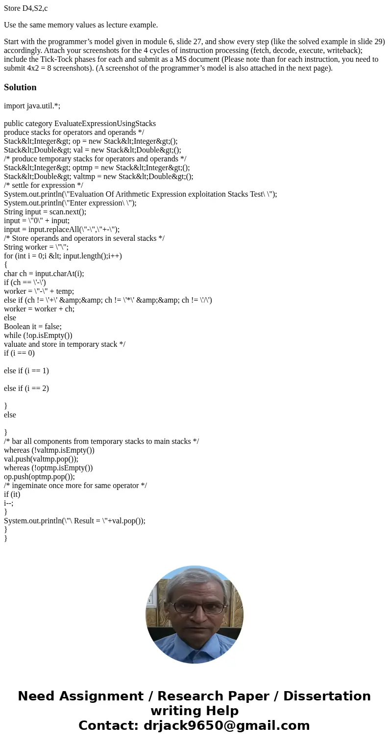 Use the solved example of programmer’s model for 32-bit CPU in module 5; Implement the programmer’s model for the following instructions: Load D4,S2,b Subt D4,S Use the solved example of programmer’s model for 32-bit CPU in module 5; Implement the programmer’s model for the following instructions: Load D4,S2,b Subt D4,S