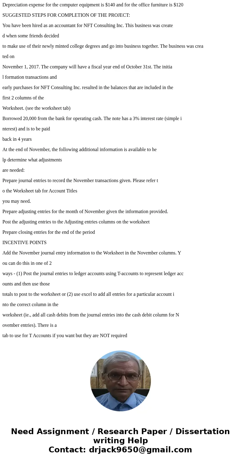 2 3 4 5 6 7 8 9 ACC 3010 PROJECT 1 WINTER 2018 DUE February 3 by 5pm submitted to the assignment link in Canvas NAME ACCESS ID During November, the first month 