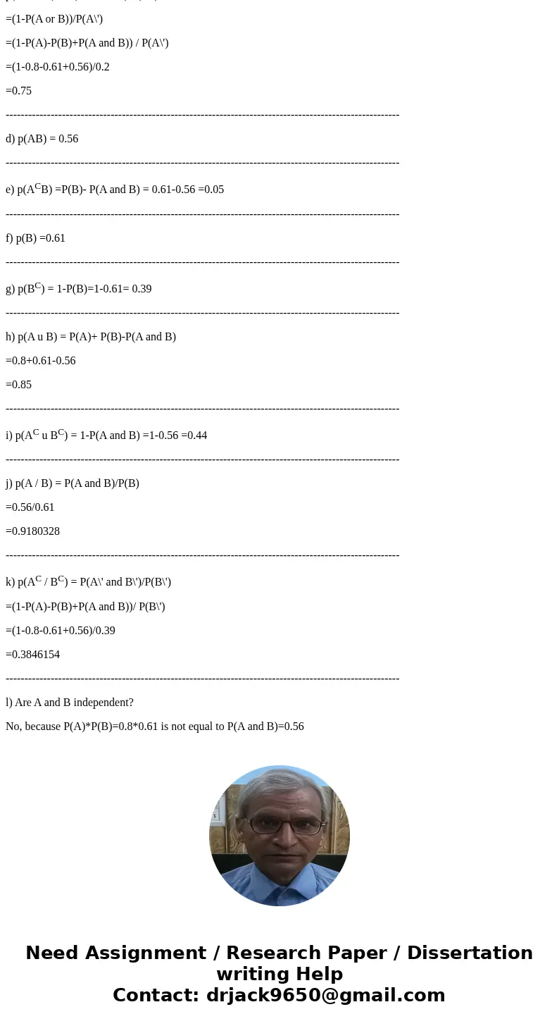 5. Use probability tree: Given A = GM stock ?, B = Dow Jones Index ?, the p(A) = .8 and both the index and GM stock can only go up or down. Also, p(B / A) = .7  5. Use probability tree: Given A = GM stock ?, B = Dow Jones Index ?, the p(A) = .8 and both the index and GM stock can only go up or down. Also, p(B / A) = .7