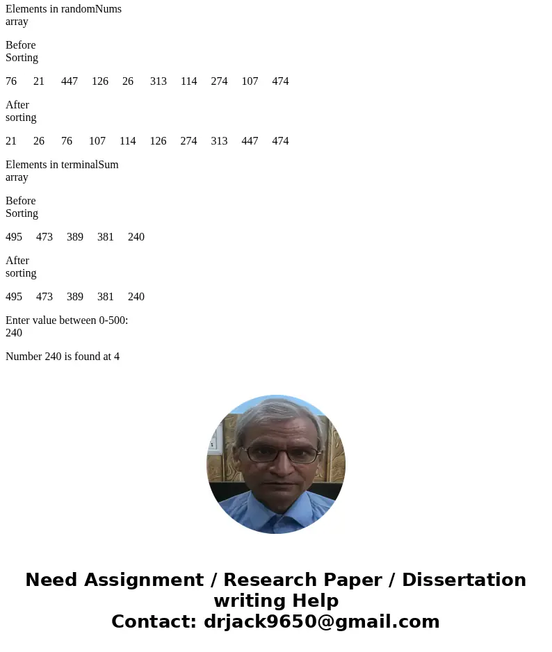 C++ Populate an array randomNums of size 50 with random integers in the range 0-500. Further, a) Print the elements of the array randomNums after initialization
