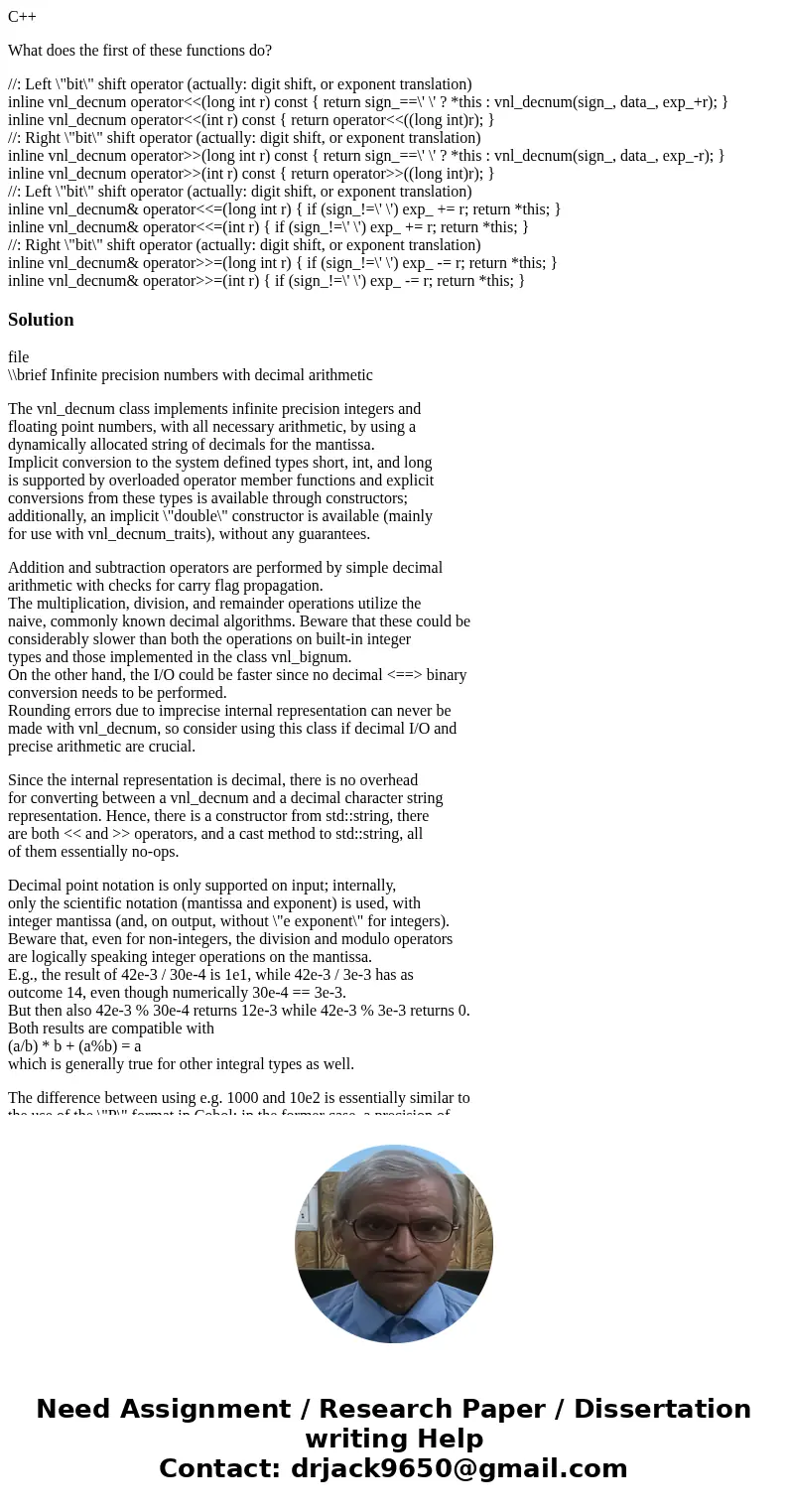 C++ What does the first of these functions do? //: Left \ C++ What does the first of these functions do? //: Left \