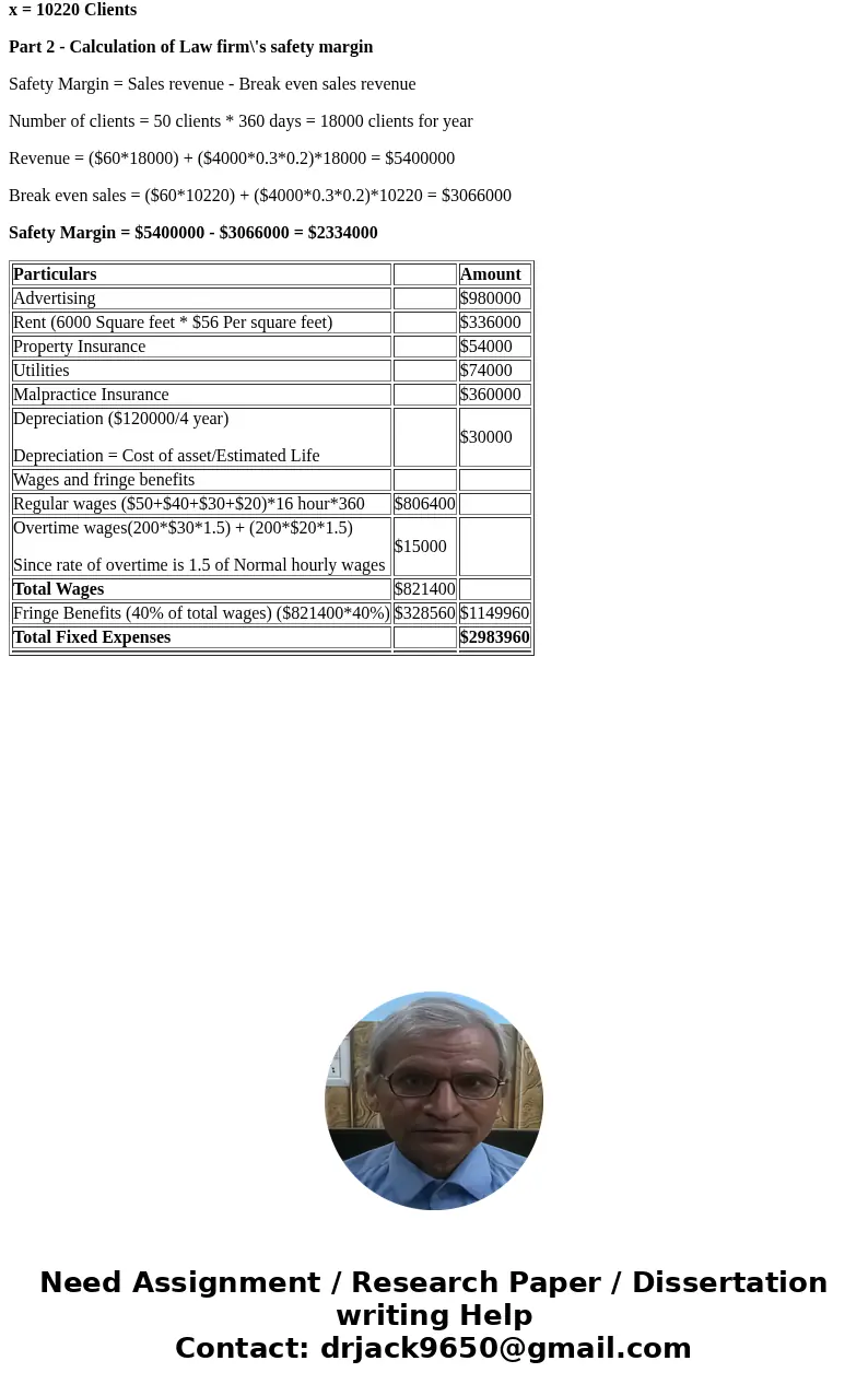 Casey Jones and two colleagues are considering opening a law office in a large metropolitan area that would make inexpensive legal services available to those w Casey Jones and two colleagues are considering opening a law office in a large metropolitan area that would make inexpensive legal services available to those w