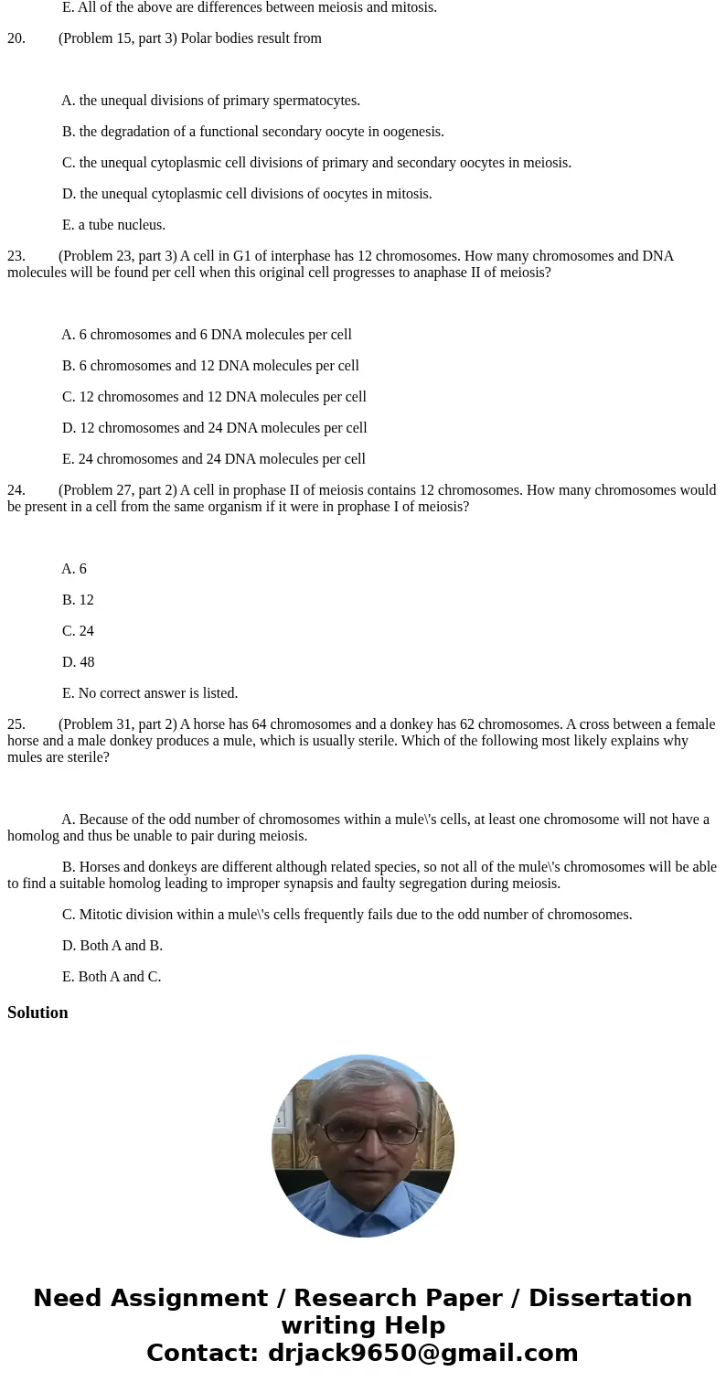 Ch. 2 16>> 16. (Problem 11, part 1) For the stages of meiosis I below, which is incorrectly matched to a major event that takes place during that stage? A Ch. 2 16>> 16. (Problem 11, part 1) For the stages of meiosis I below, which is incorrectly matched to a major event that takes place during that stage? A