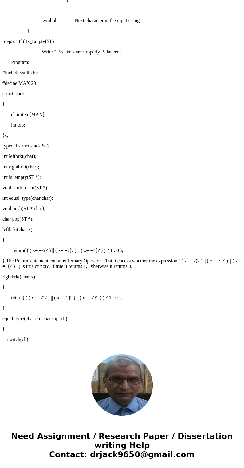 ^^^ Check the given Arithmetic expression is properly balanced or not. {[a Times b - (b + c)] Times [sin(x-y)]}-(x - y) Write the algorithm for the expression a
