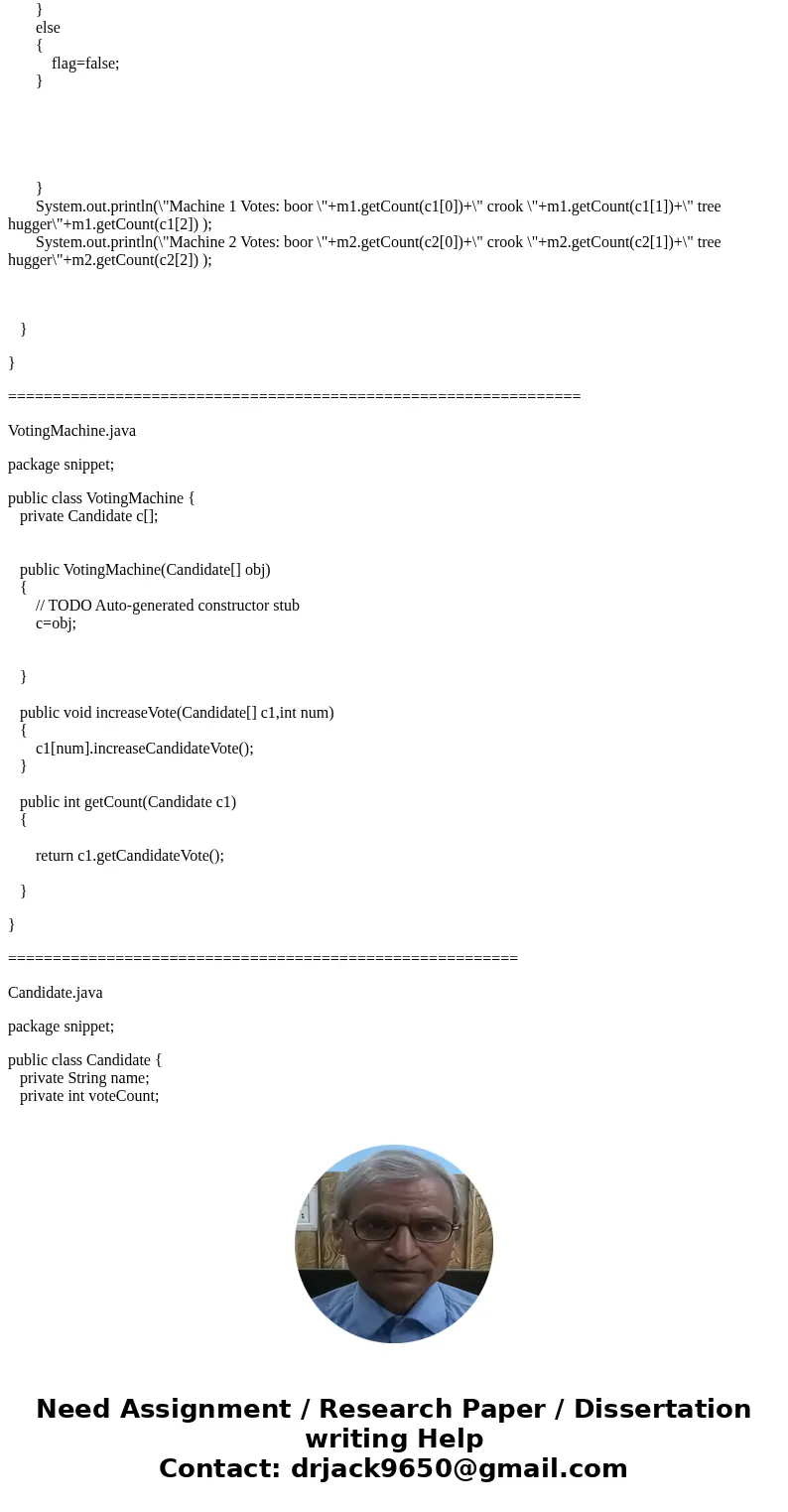 Election Central Can you please help me the JAVA program? The people of the town of Dante are voting today, and they need a voting system. Your mission is to cr Election Central Can you please help me the JAVA program? The people of the town of Dante are voting today, and they need a voting system. Your mission is to cr