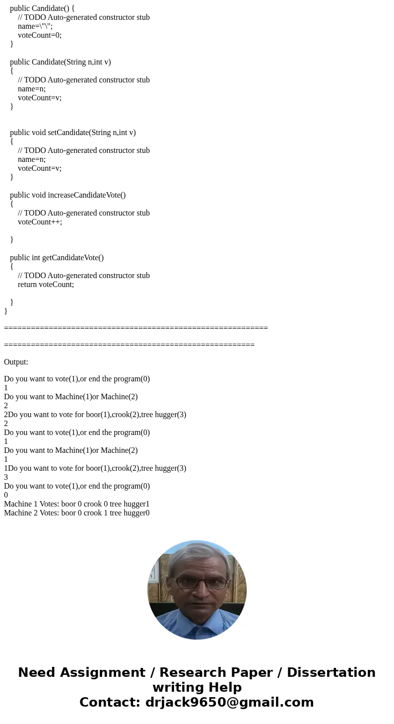 Election Central Can you please help me the JAVA program? The people of the town of Dante are voting today, and they need a voting system. Your mission is to cr Election Central Can you please help me the JAVA program? The people of the town of Dante are voting today, and they need a voting system. Your mission is to cr