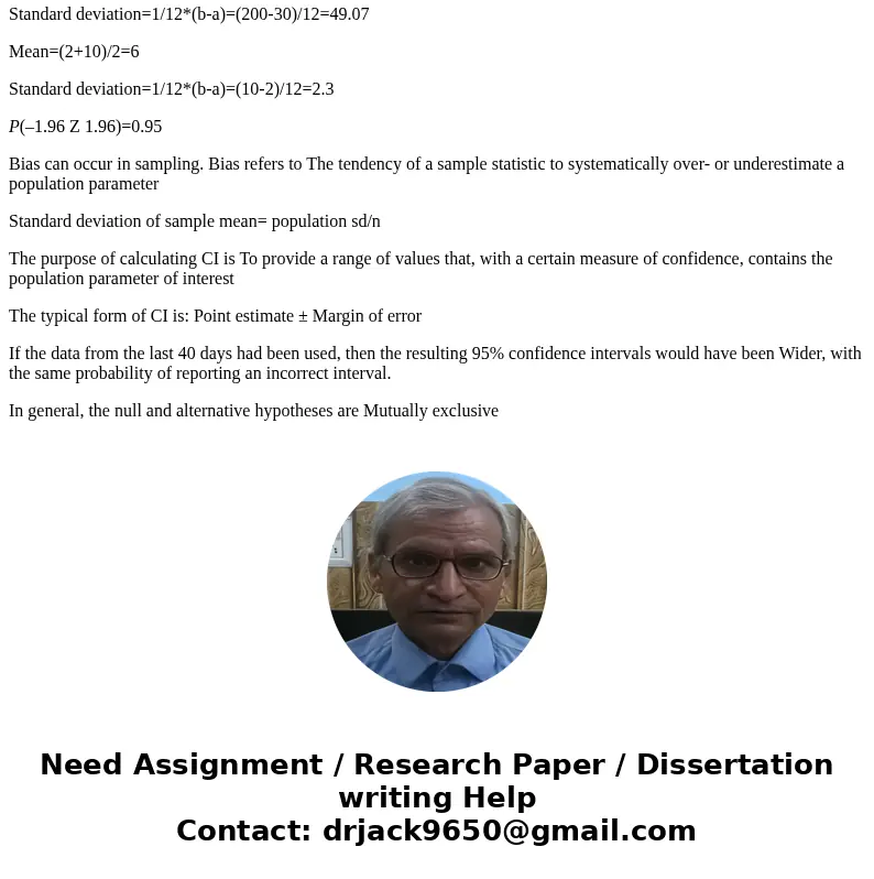 Exam 2 Due date: 11/22/15 or before The height of the probability density function f(x) of the uniform distribution defined on the interval [a,b] is ___________