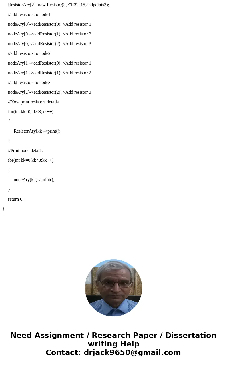 I\'m trying to write a C++ program using classes. We have a class for Node and a class called Resistor. I\'m confused as to how I should assign the pointers so 