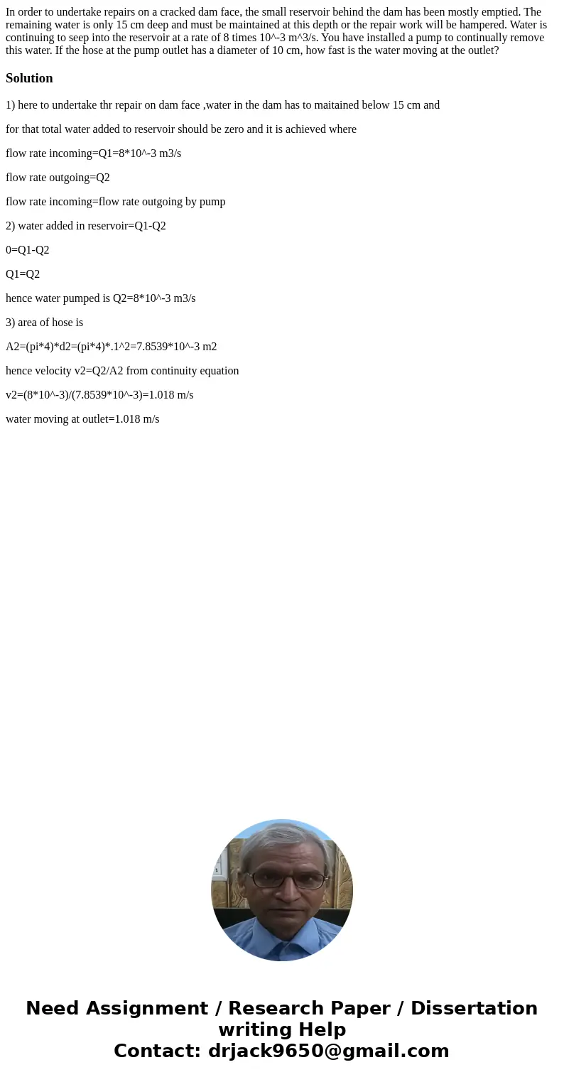 In order to undertake repairs on a cracked dam face, the small reservoir behind the dam has been mostly emptied. The remaining water is only 15 cm deep and mus  In order to undertake repairs on a cracked dam face, the small reservoir behind the dam has been mostly emptied. The remaining water is only 15 cm deep and mus