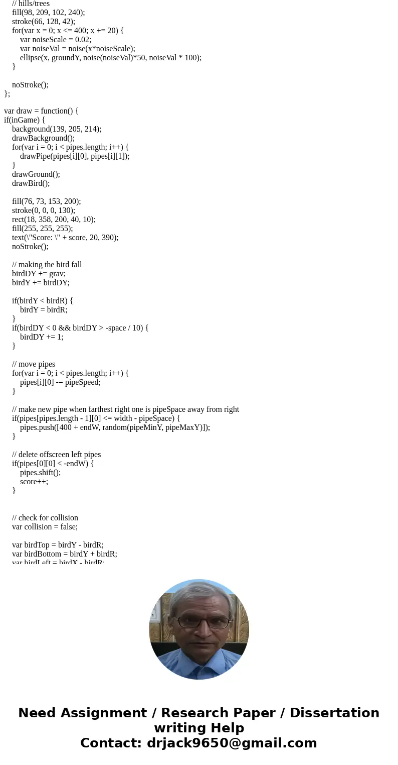 Please recreate a simple game of flappy birds using two classes and incorporate images and ez java The project must use EZ and incorporate at least 2 of the fol Please recreate a simple game of flappy birds using two classes and incorporate images and ez java The project must use EZ and incorporate at least 2 of the fol