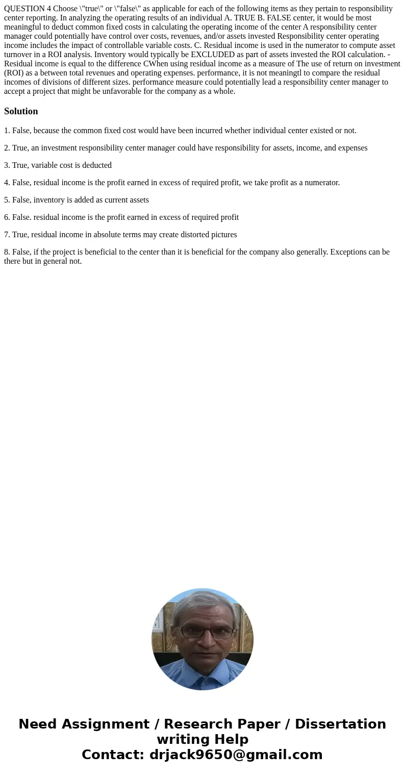 QUESTION 4 Choose \  QUESTION 4 Choose \