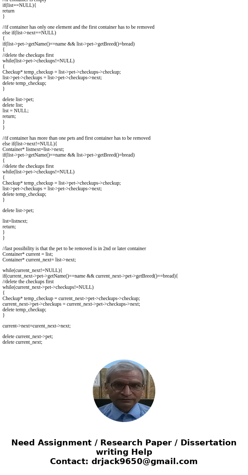 // READ BEFORE YOU START: // You are given a partially completed program that creates a list of pets with their list of checkups. // Each pet has the correspon  // READ BEFORE YOU START: // You are given a partially completed program that creates a list of pets with their list of checkups. // Each pet has the correspon