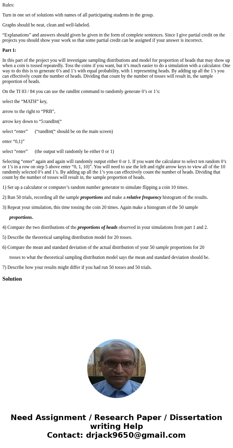 Rules: Turn in one set of solutions with names of all participating students in the group. Graphs should be neat, clean and well-labeled. “Explanations” and ans