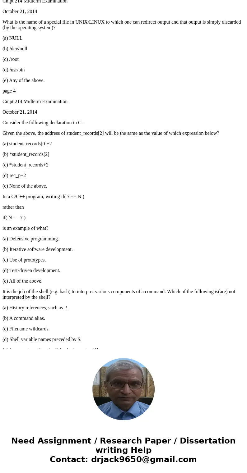 Say whether each of the following statements is true (“T”) or false (“F”). __ When modifying existing software, changes should follow the style of the original 