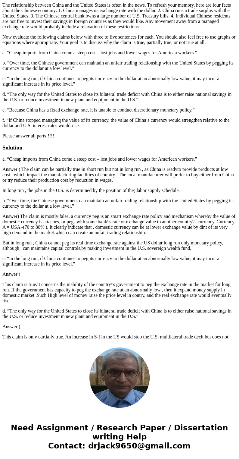 The relationship between China and the United States is often in the news. To refresh your memory, here are four facts about the Chinese economy: 1. China manag The relationship between China and the United States is often in the news. To refresh your memory, here are four facts about the Chinese economy: 1. China manag
