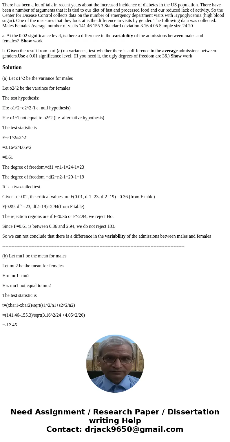 There has been a lot of talk in recent years about the increased incidence of diabetes in the US population. There have been a number of arguments that it is ti There has been a lot of talk in recent years about the increased incidence of diabetes in the US population. There have been a number of arguments that it is ti
