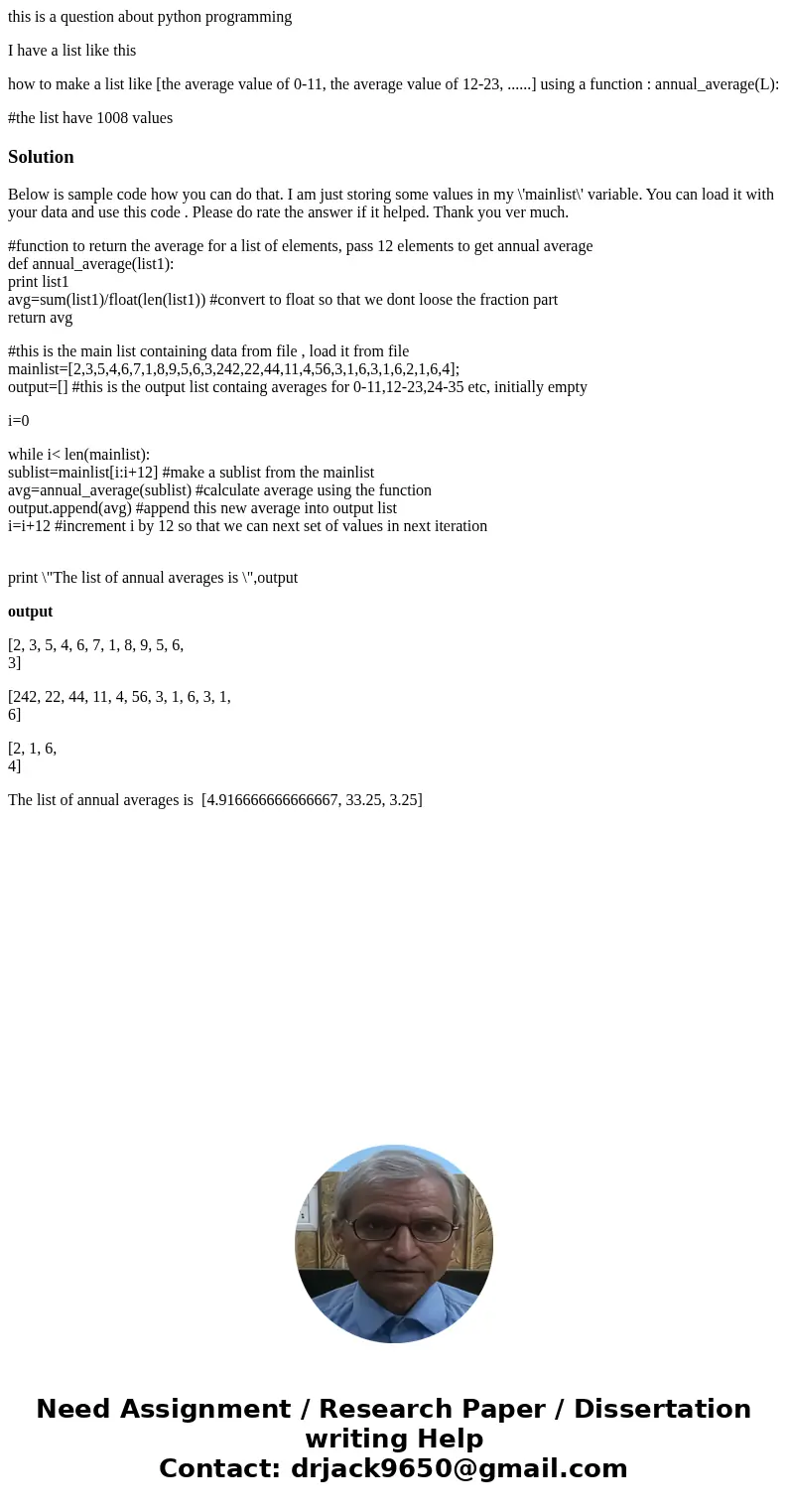 this is a question about python programming I have a list like this how to make a list like [the average value of 0-11, the average value of 12-23, ......] usin