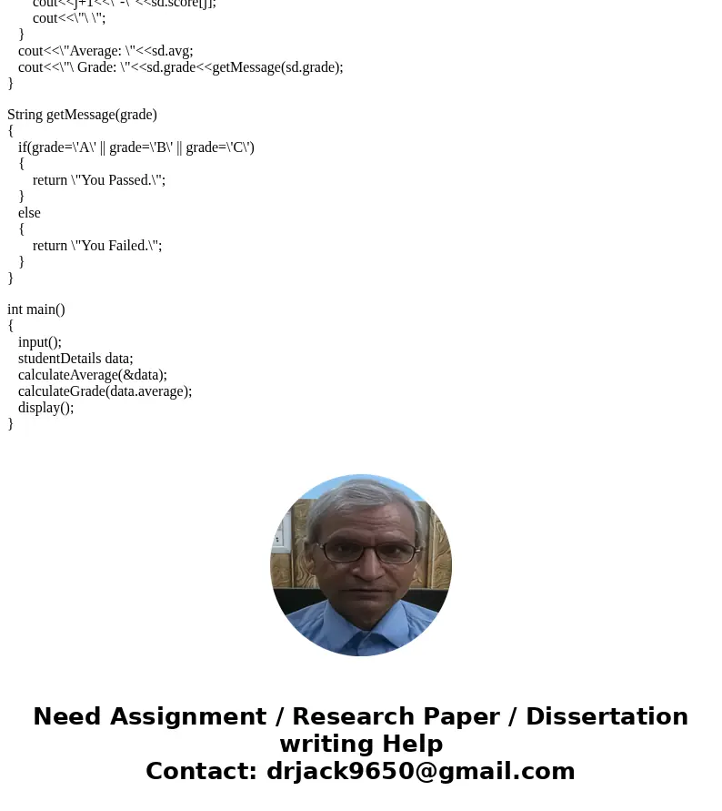 Using C++: Write a program that will define a structure consisting of the following data members, “fields”: Name - a string Student id number – an integer. Thre Using C++: Write a program that will define a structure consisting of the following data members, “fields”: Name - a string Student id number – an integer. Thre