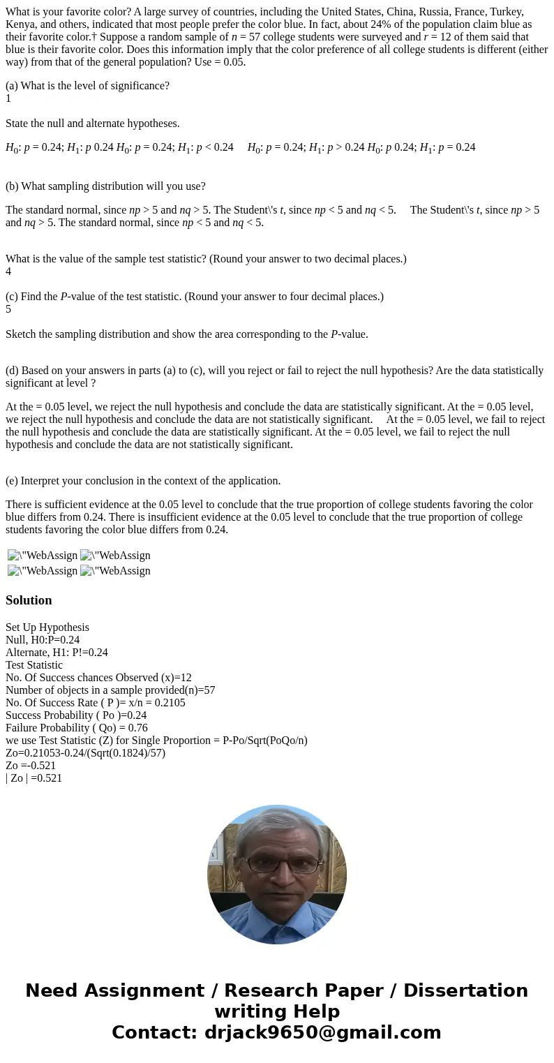 What is your favorite color? A large survey of countries, including the United States, China, Russia, France, Turkey, Kenya, and others, indicated that most peo