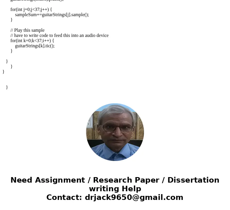 Write a Guitar Hero program that uses a queue to simulate the creation of guitar notes. When a guitar string is plucked, it vibrates to generate sound. The sou  Write a Guitar Hero program that uses a queue to simulate the creation of guitar notes. When a guitar string is plucked, it vibrates to generate sound. The sou