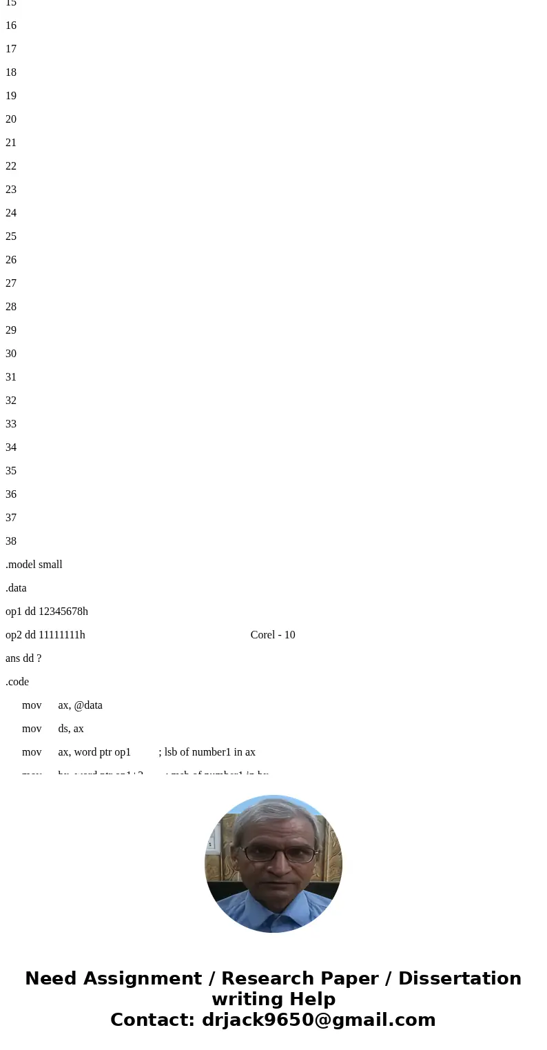 1) (a) Write a code fragment which adds the 32-bit contents of $8100 (LSB) - 8103 (MSB) to $8104 - $8107 and stores it to $8100 - $8103. (b) Write a similar cod 1) (a) Write a code fragment which adds the 32-bit contents of $8100 (LSB) - 8103 (MSB) to $8104 - $8107 and stores it to $8100 - $8103. (b) Write a similar cod