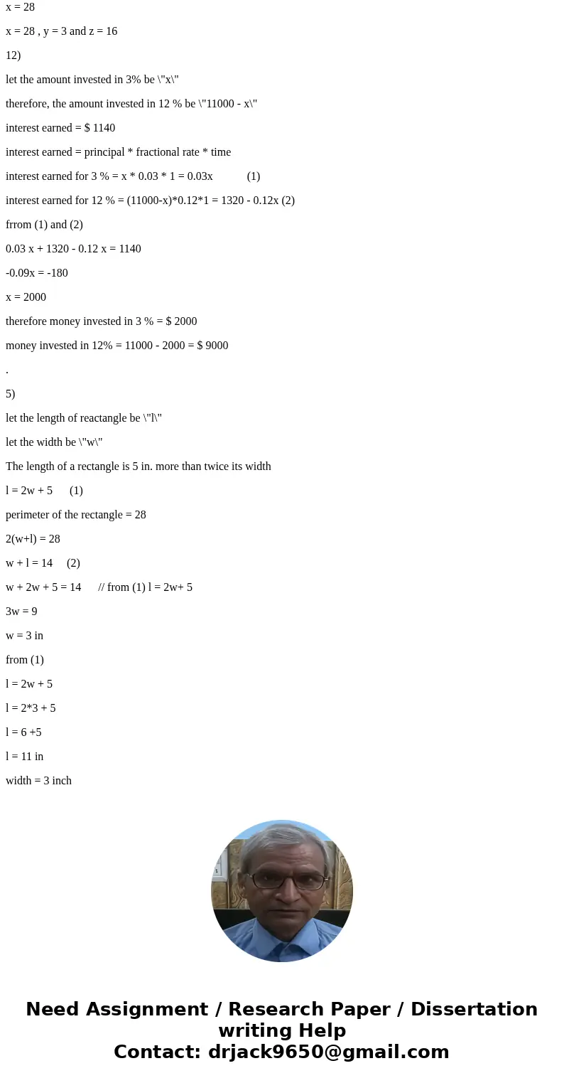 14. Solve the problem. A coin jar contains nickels, dimes, and quarters. There are 47 coins in all. There are 12 more nickels than quarters. The value of the di 14. Solve the problem. A coin jar contains nickels, dimes, and quarters. There are 47 coins in all. There are 12 more nickels than quarters. The value of the di