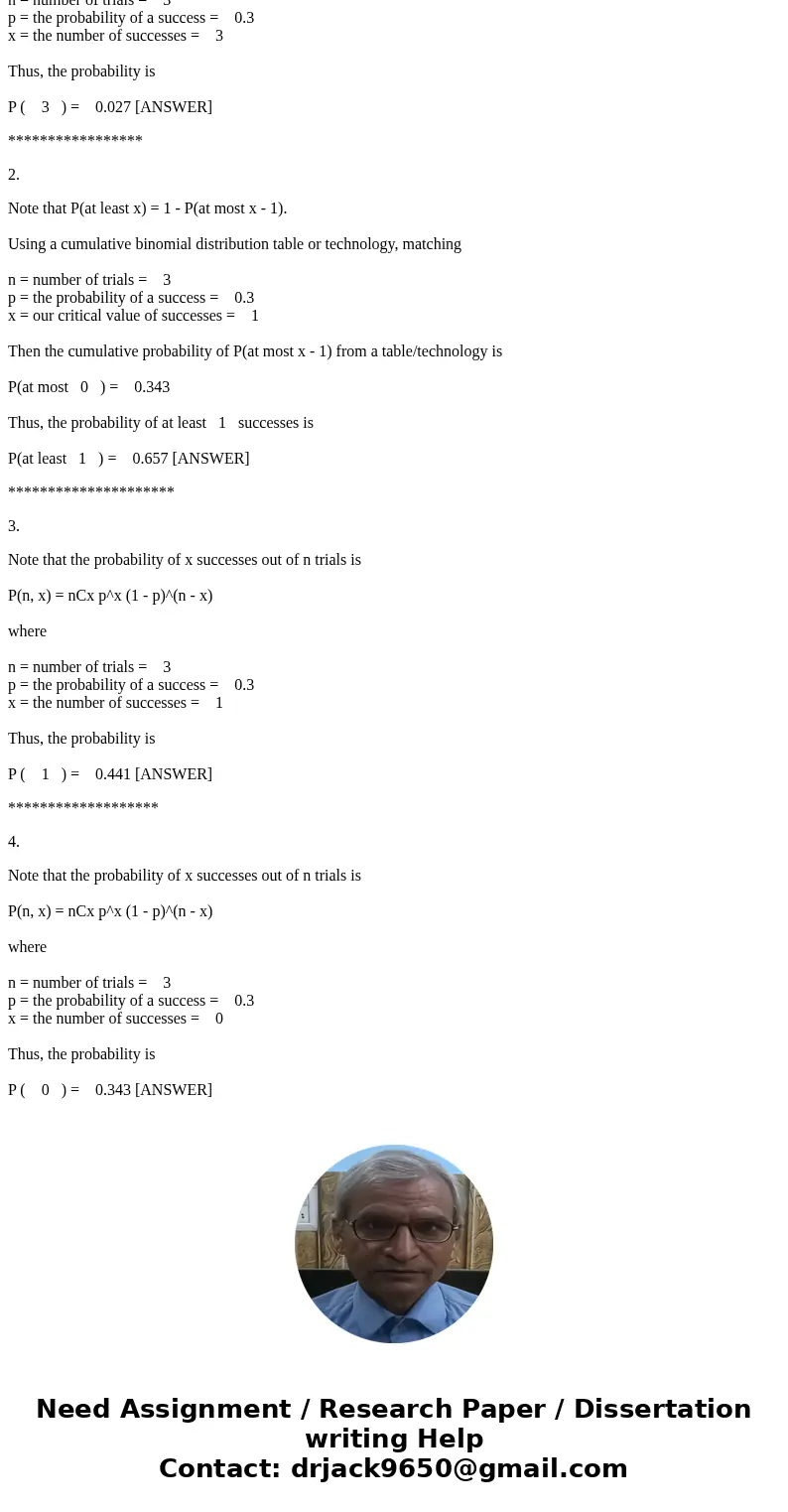 Business Majors Suppose 30% of business majors major in accounting. You take a random sample of 3 business majors. Please show how the answer is worked. 1. {Bus Business Majors Suppose 30% of business majors major in accounting. You take a random sample of 3 business majors. Please show how the answer is worked. 1. {Bus