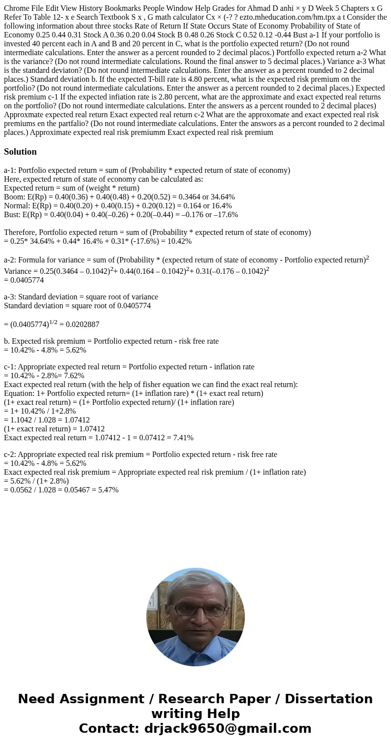 Chrome File Edit View History Bookmarks People Window Help Grades for Ahmad D anhi × y D Week 5 Chapters x G Refer To Table 12- x e Search Textbook S x , G mat  Chrome File Edit View History Bookmarks People Window Help Grades for Ahmad D anhi × y D Week 5 Chapters x G Refer To Table 12- x e Search Textbook S x , G mat