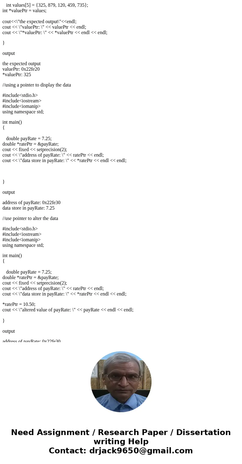 Declaring a Pointer To define a pointer, use an asterisk, (*), in the declaration to specify the variable will be a pointer to the specified data type. Recall t Declaring a Pointer To define a pointer, use an asterisk, (*), in the declaration to specify the variable will be a pointer to the specified data type. Recall t