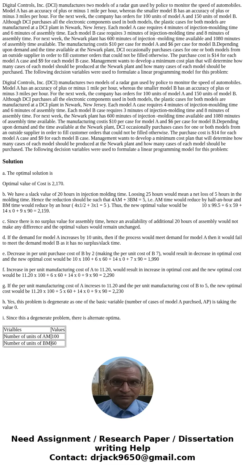 Digital Controls, Inc. (DCI) manufactures two models of a radar gun used by police to monitor the speed of automobiles. Model A has an accuracy of plus or minus Digital Controls, Inc. (DCI) manufactures two models of a radar gun used by police to monitor the speed of automobiles. Model A has an accuracy of plus or minus