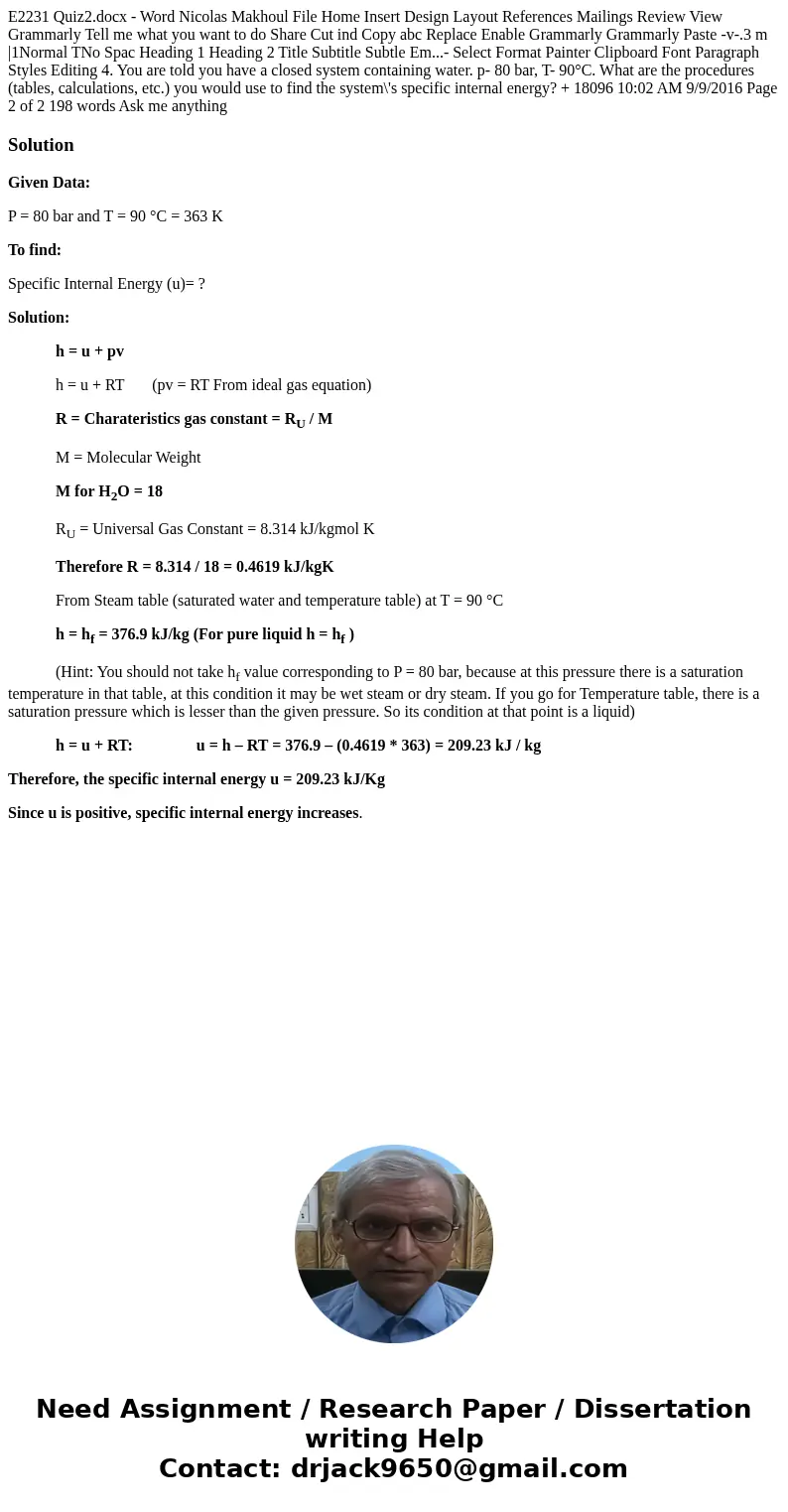 E2231 Quiz2.docx - Word Nicolas Makhoul File Home Insert Design Layout References Mailings Review View Grammarly Tell me what you want to do Share Cut ind Copy  E2231 Quiz2.docx - Word Nicolas Makhoul File Home Insert Design Layout References Mailings Review View Grammarly Tell me what you want to do Share Cut ind Copy