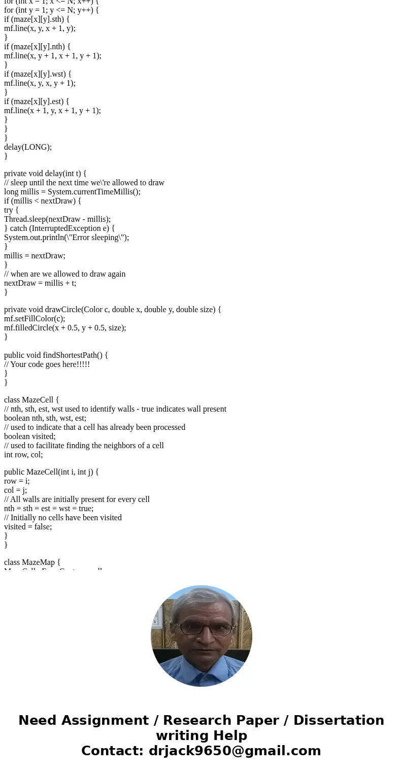Find the shortest route through a maze using linking and linked lists, the strategy is based on the concept of breadth first search. (Code for maze provided) (P Find the shortest route through a maze using linking and linked lists, the strategy is based on the concept of breadth first search. (Code for maze provided) (P