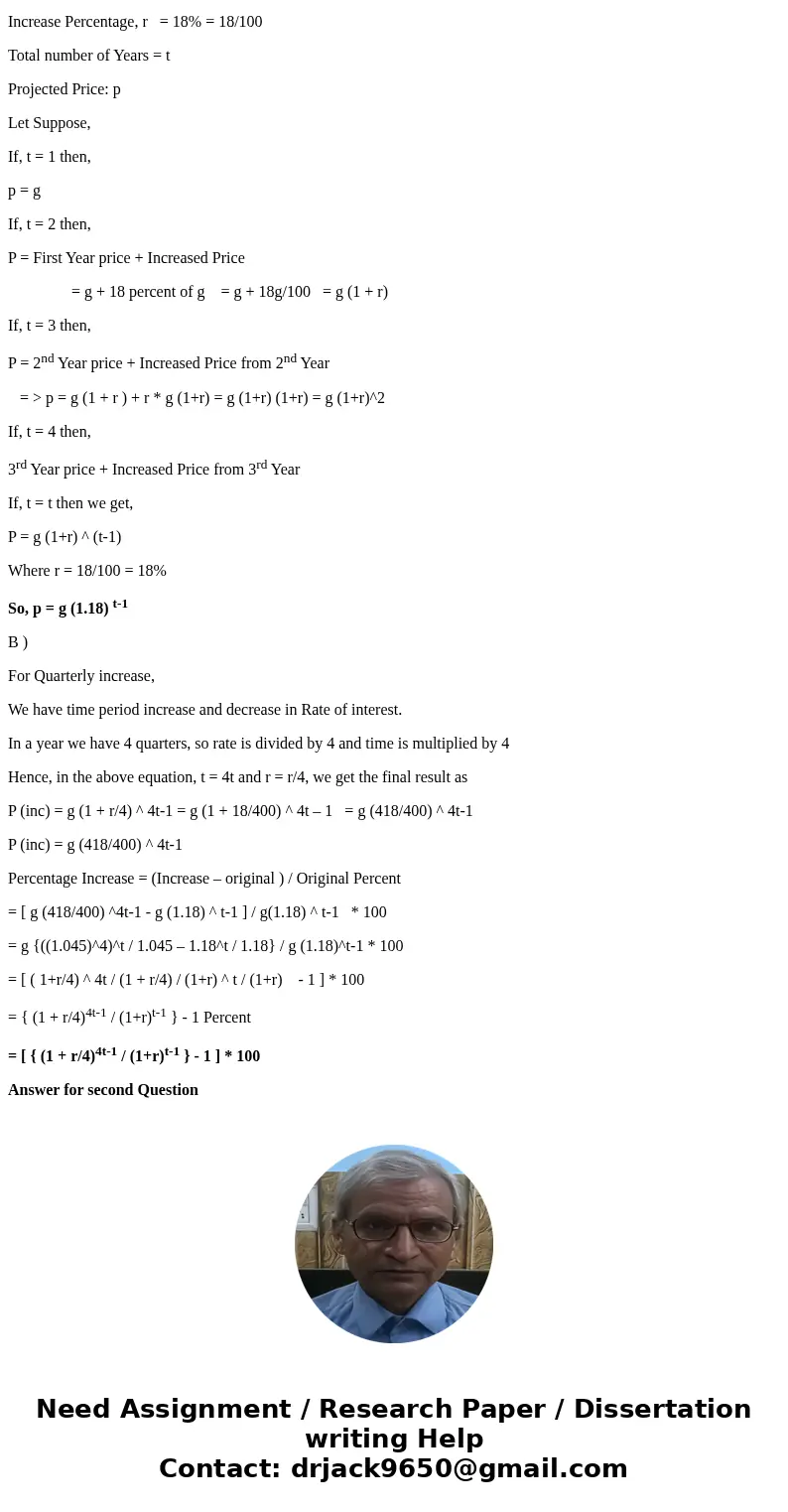 Gasoline prices in Matthew\'s town have increases 18% each year for the past two years. Let g be the current price of a gallon of gas in Matthew\'s town, Write  Gasoline prices in Matthew\'s town have increases 18% each year for the past two years. Let g be the current price of a gallon of gas in Matthew\'s town, Write