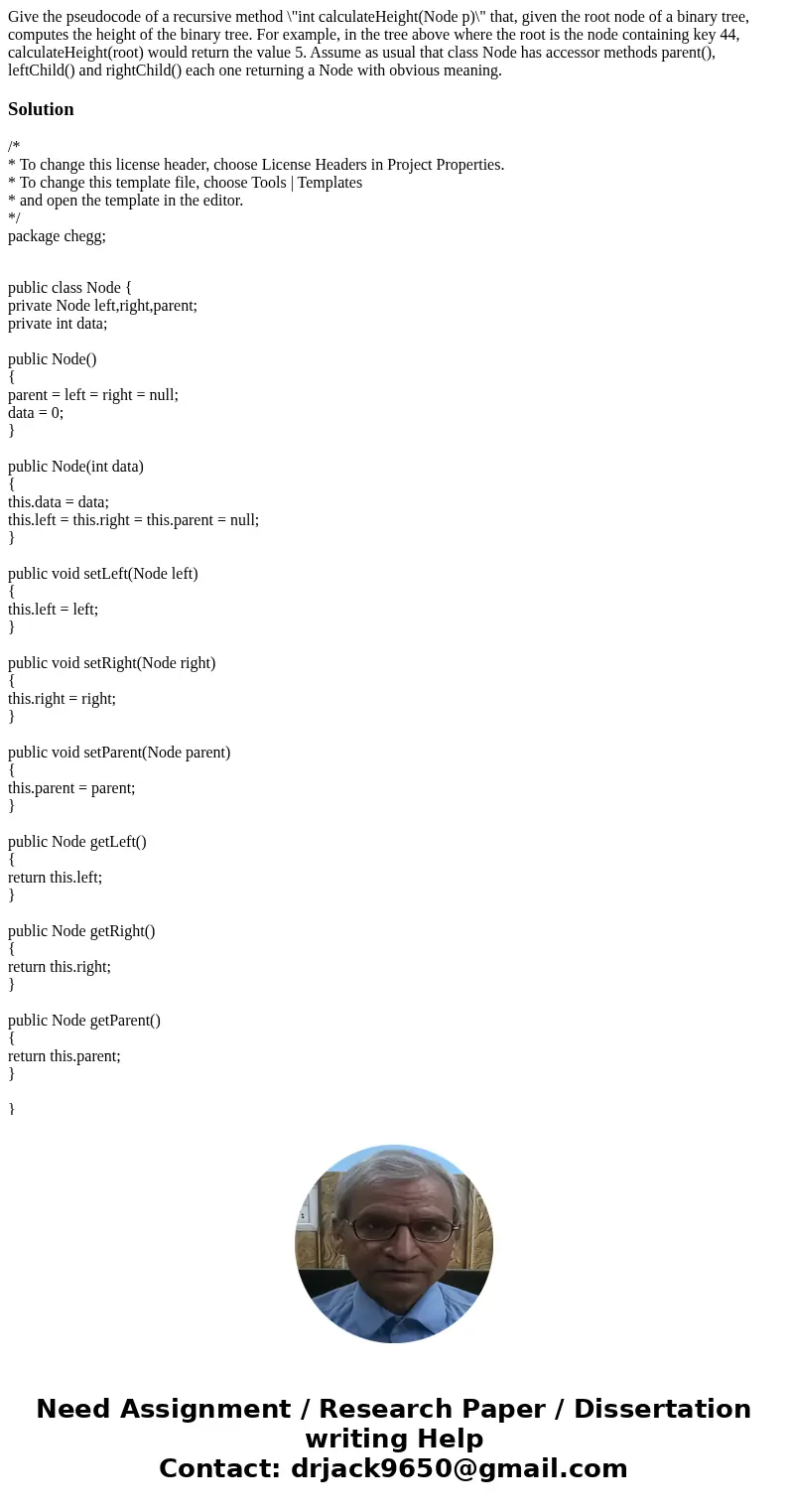 Give the pseudocode of a recursive method \  Give the pseudocode of a recursive method \