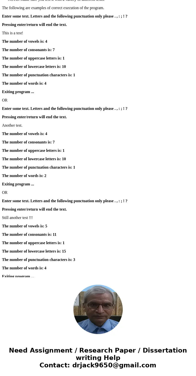Hello, please help me with this C++ programming challenge. Processing Text Program Objective Write a program that asks the user to enter some text and then coun Hello, please help me with this C++ programming challenge. Processing Text Program Objective Write a program that asks the user to enter some text and then coun