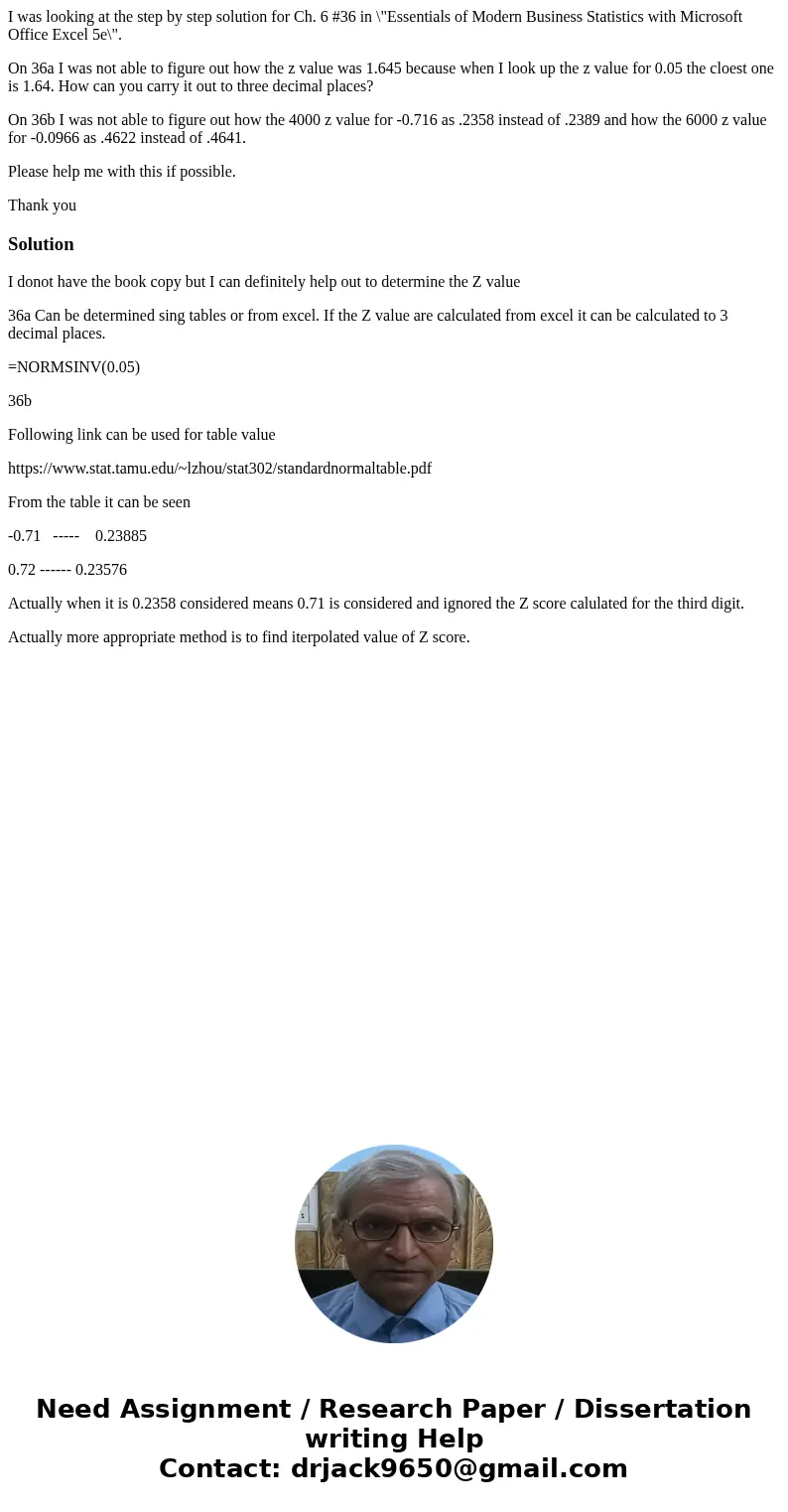 I was looking at the step by step solution for Ch. 6 #36 in \ I was looking at the step by step solution for Ch. 6 #36 in \