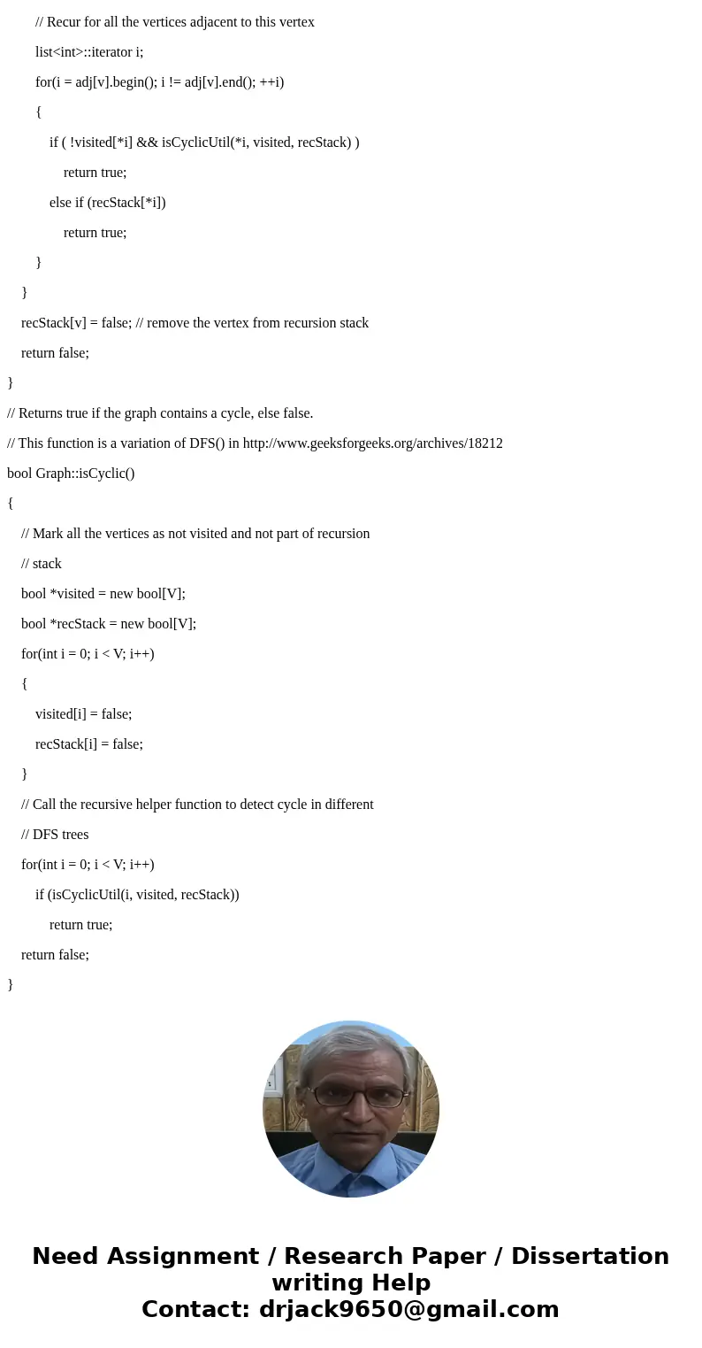 In C++ how do I output the set of back edges detected during DFS?Solution#include<iostream> #include <list> #include <limits.h> using namespac In C++ how do I output the set of back edges detected during DFS?Solution#include<iostream> #include <list> #include <limits.h> using namespac