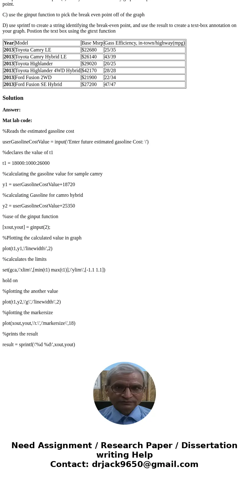 In recent years, the price of gasoline has increased dramatically. Automobile companies have responded with more fuel-efficient cars, in particular, hybrid mode